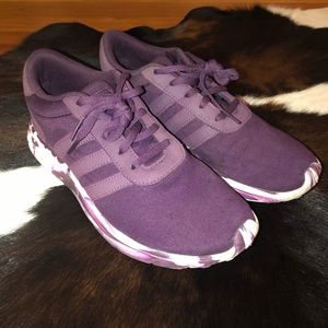 Maroon/Purple Adidas Cloud Foam Shoes